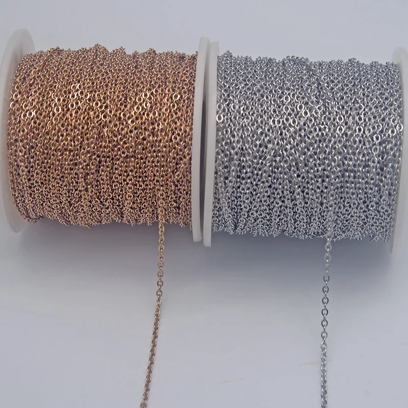Цепочка для кабелей из нержавеющей стали 5 м/лот золотистая цепочка россыпью 1 мм 2