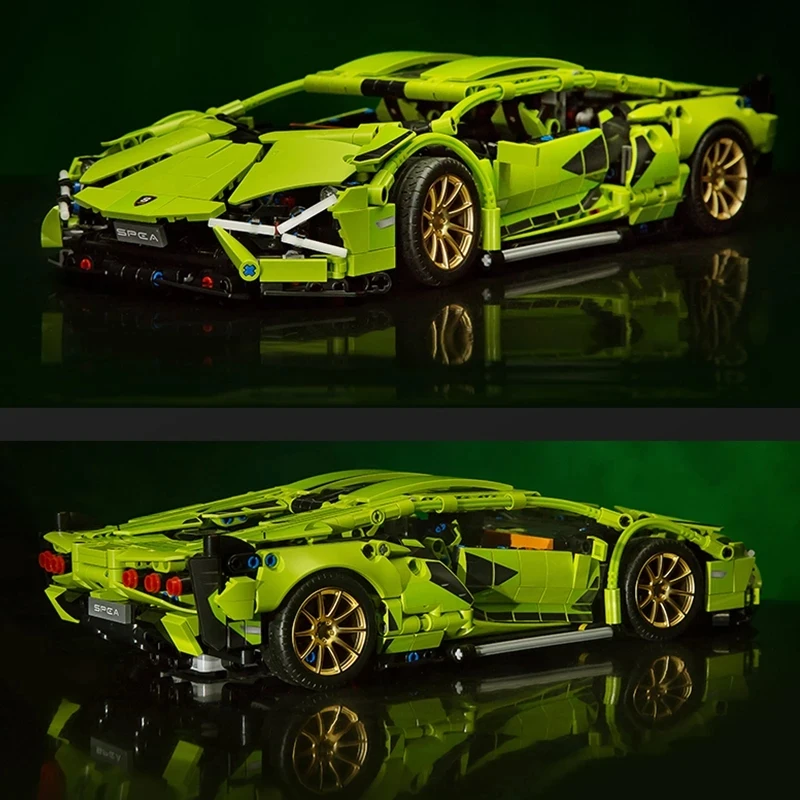 

Famous Car Series Model Remote Control Electric Version Competitive Racing Building Blocks Boys Favorite Assembly Toys