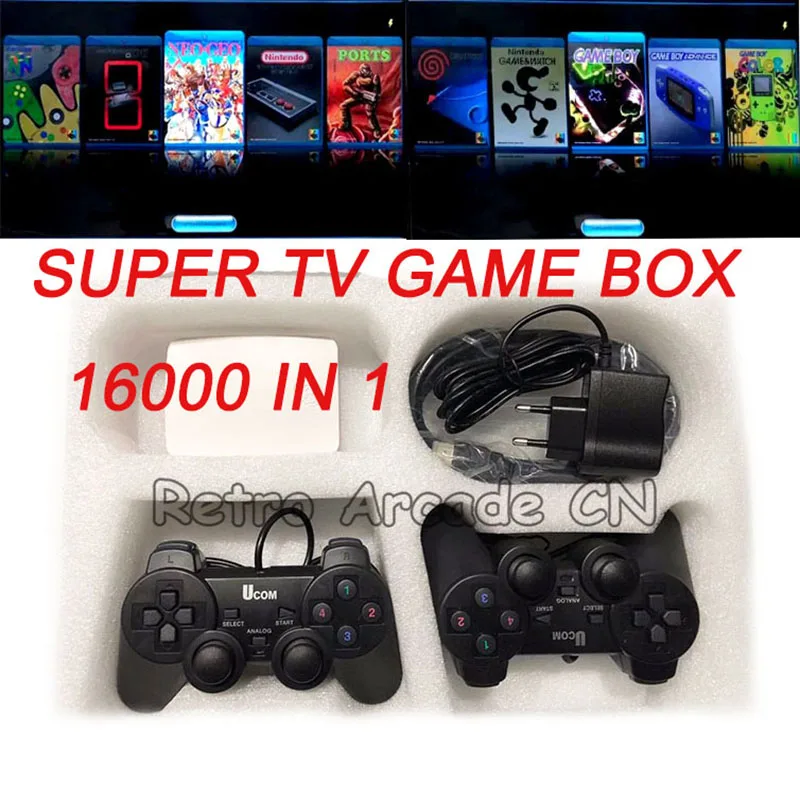 Аркадная игра/Марио/игра/MSX/NEO GEO/ТВ игровая приставка 16000 в 1 с двумя USB джойпадом HDMI