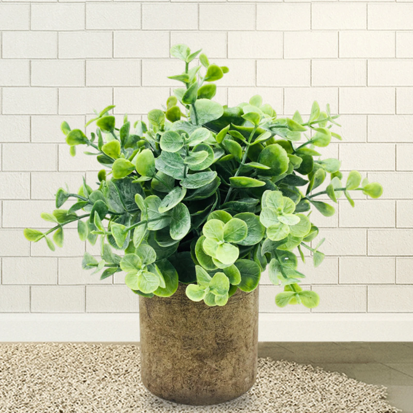 

Faux Eucalyptus Bonsai Artificial Plants in Pot Indoor Office Decoration