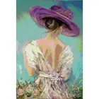 Абстрактная шляпа Женская алмазная живопись вышивка крестиком полностью квадратные Стразы 5D алмазная вышивка своими руками 5D мозаичная живопись с изображением