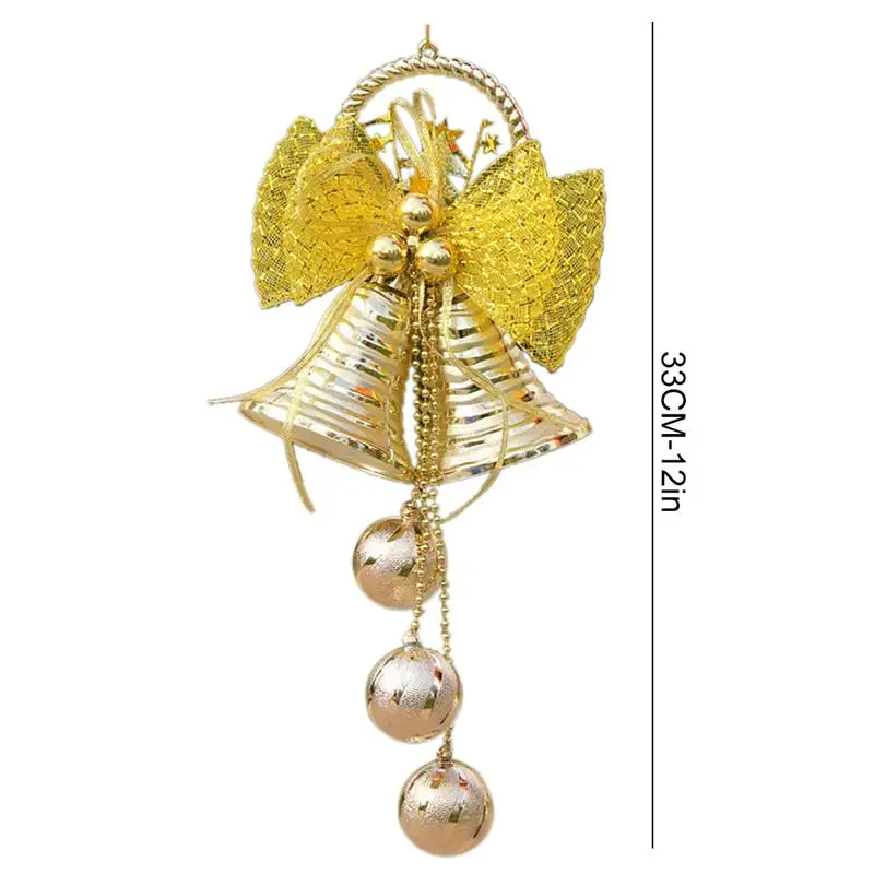 Рождественский колокольчик бант подвесной Рождественское украшение для елки