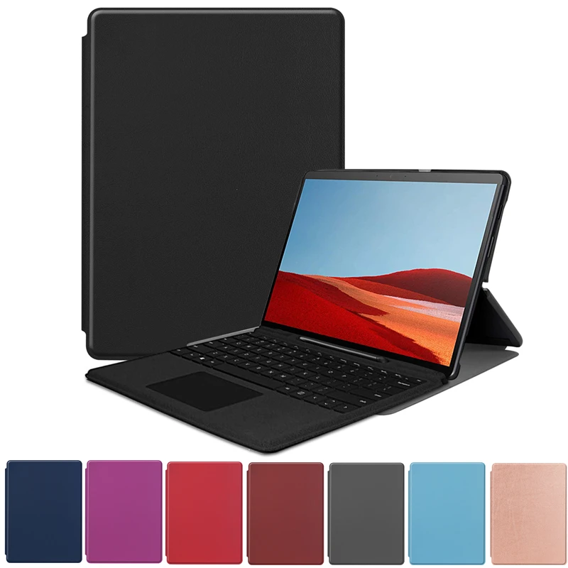 Чехол для планшета Surface Pro X 13 дюймов чехол книжка из искусственной кожи с