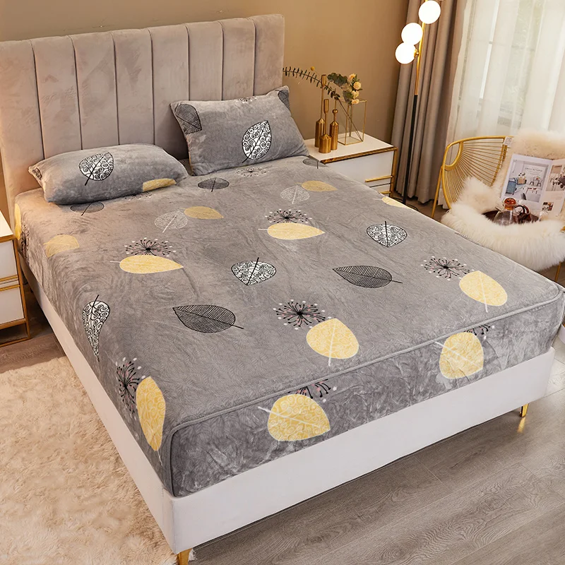 Бархатное домашнее постельное белье зимнее теплое Фланелевое покрывало для