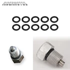 Уплотнительное кольцо для мотоцикла, 10 шт., двойная камера коробки передач двигателя, пробка для слива масла 11105, уплотнительное кольцо для Harley Touring Sportster XL Softail