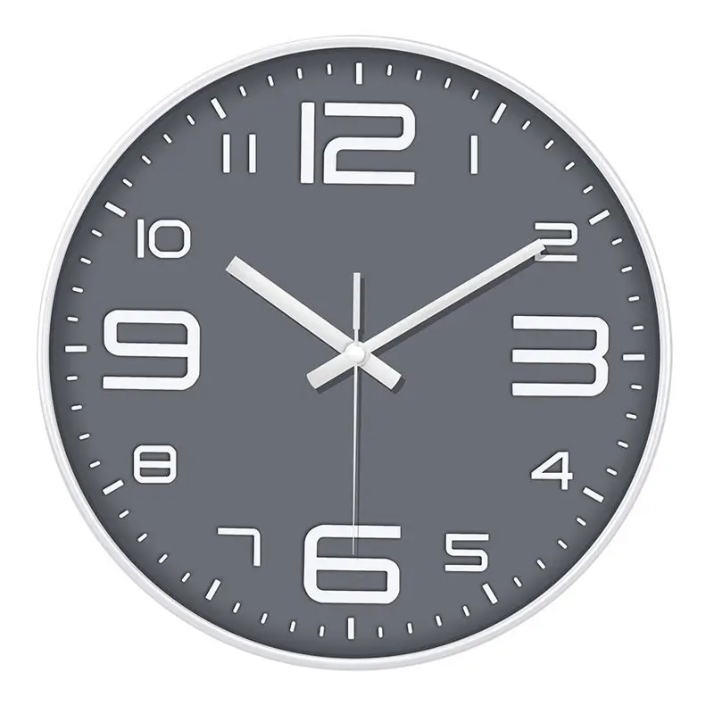 

Brief Creative Mute Modern Design Large Wall Clock Clocks for Home Kitchen Living Room Decor Battery Operated Silent