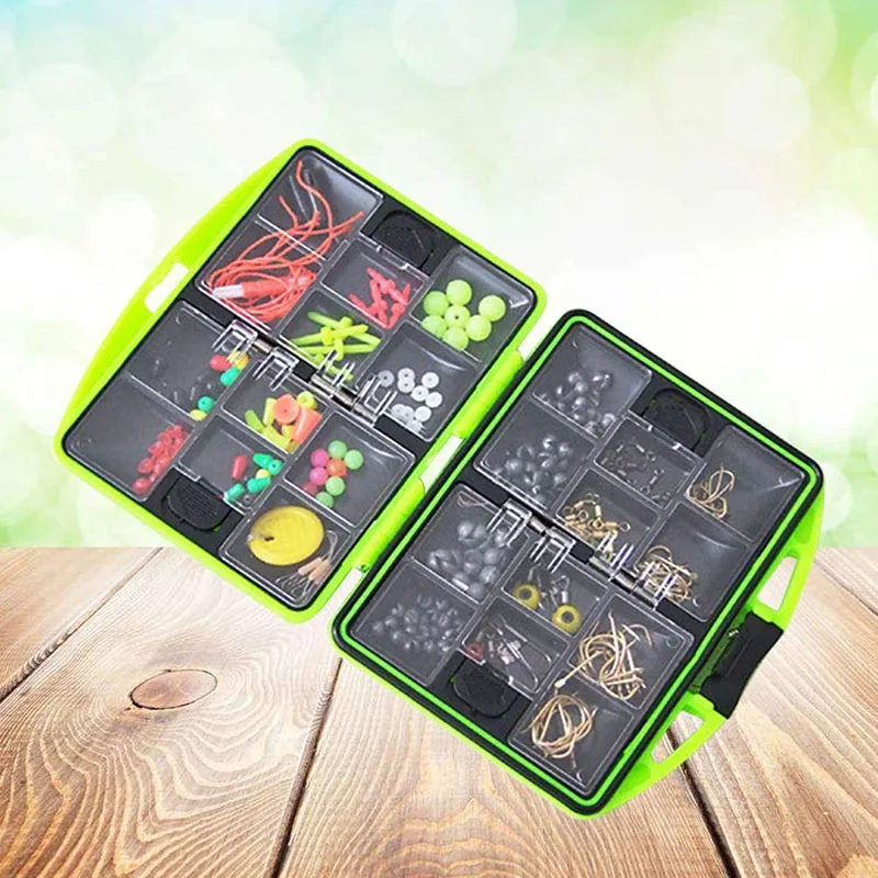 

Наборы рыболовных снастей, крючок, ложка, вертлюги, водонепроницаемый портативный бокс, Аксессуары для рыбалки HB88