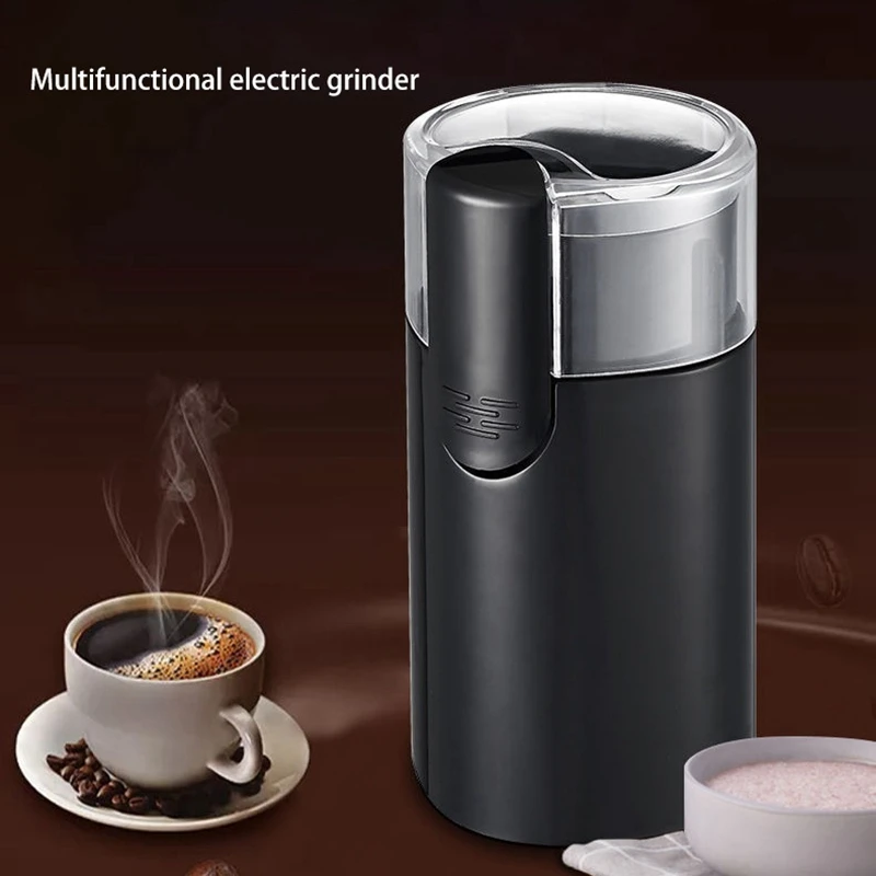Bestellen Elektrische Kaffee Bean Grinder Maker Elektrische Mühle Bean Kräuter Muttern Edelstahl Klinge Maschine Für Espresso Latte Mochas