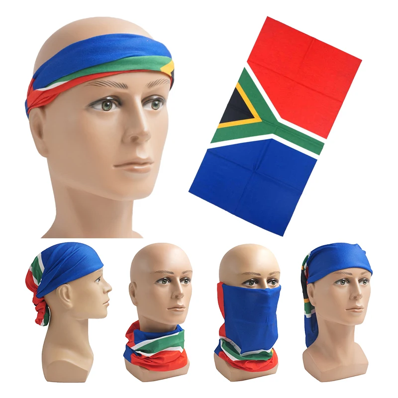 

Unisex Multifunctional Tube Scarf Bandana Neck Gaiter Flag of The Republic of South Africa Headwear Headband Cycling Accessorie