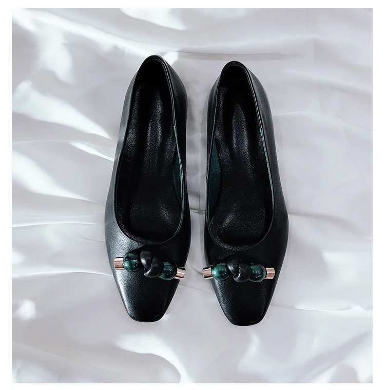

2020 Spring Autumn Korean style women flat shoes high quality elegant slip-on Flats EU35-39 Size BY778