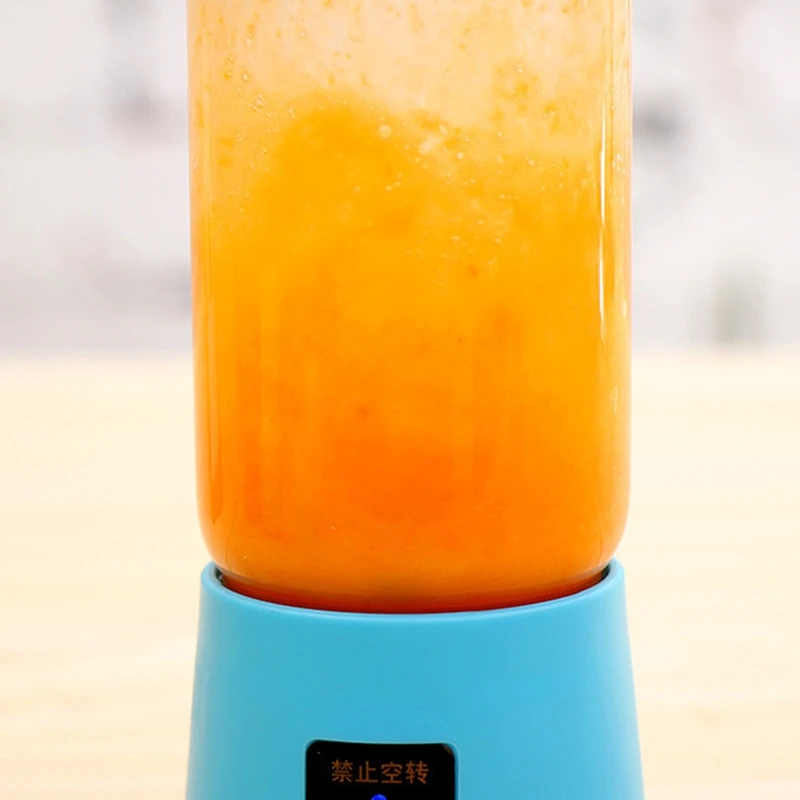 

380Ml USB Rechargeable Blender Mixer 6 Blades Juicer Bottle Cup Juice Citrus Lemon Fruit Smoothie Squeezers