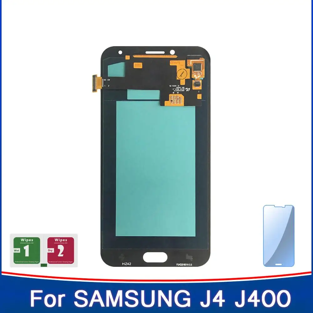 Высококачественный Amoled дисплей 5 дюйма с закаленным стеклом для Samsung Galaxy J4 J400 Sm