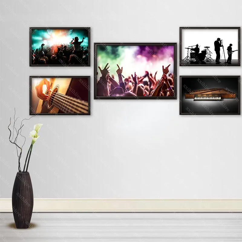 

Custom Music Posters Art Silk Canvas Poster Bar Room Decoration Painting Home Decor 20x30cm,27x40cm,30x45cm,40x60cm