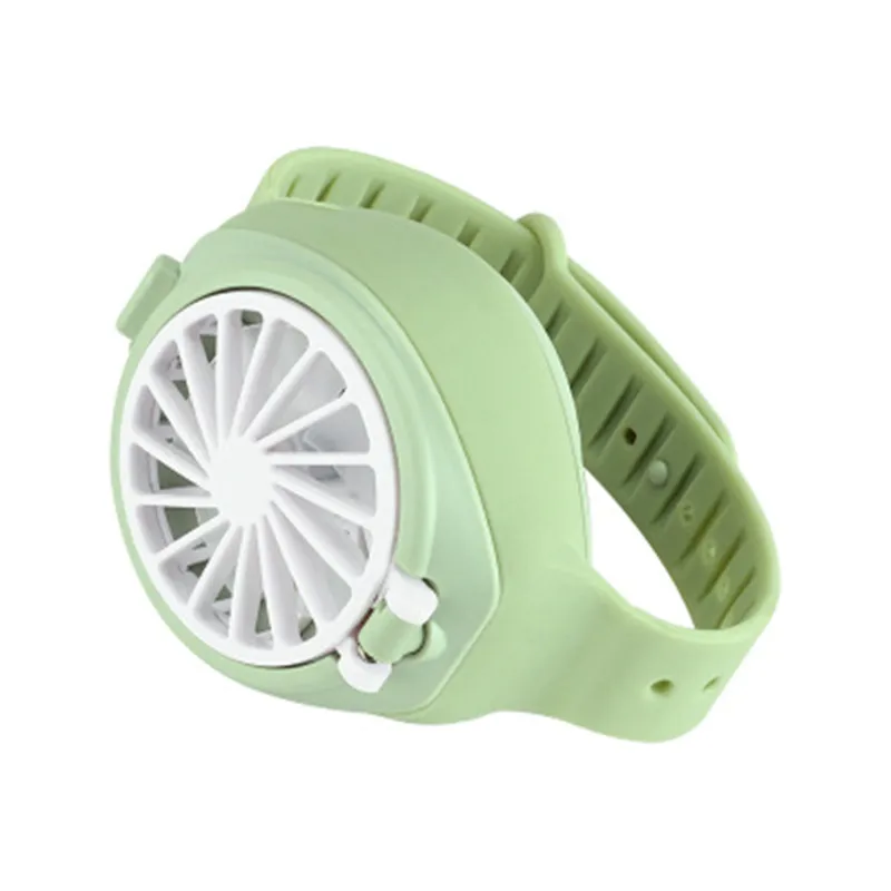 

2021 Creative Mini Fan Portable Watch Fan USB Charging Three-gear Adjustment Small Fan Folding Mute Children's Student Gift