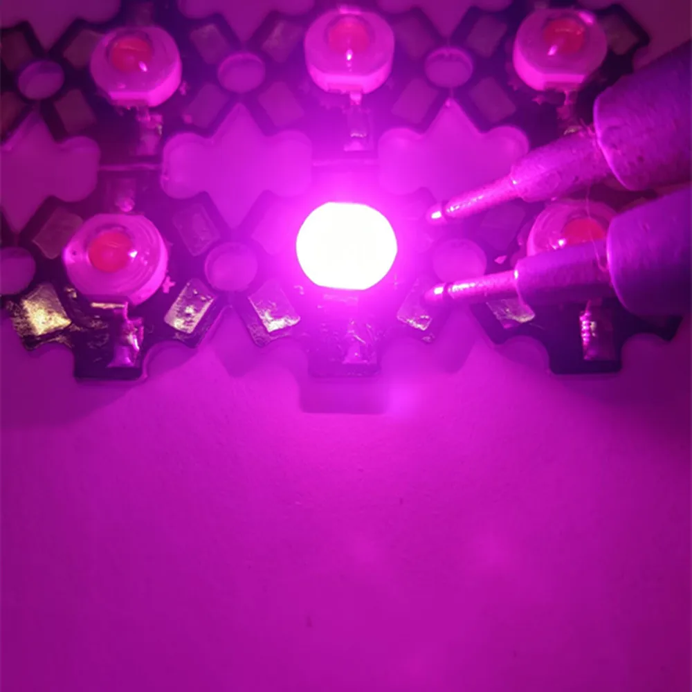 

10-100pcs/lot 3W full spectrum led grow chip with PCB star , led grow lights ,broad spectrum 400nm-840nm led diode for indoor