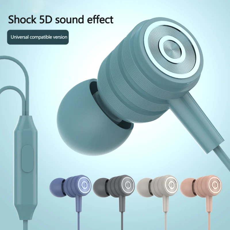 

New Bass Sound Earphone In-Ear Sport Earphones with mic for xiaomi iPhone Samsung Headset fone de ouvido auriculares MP3