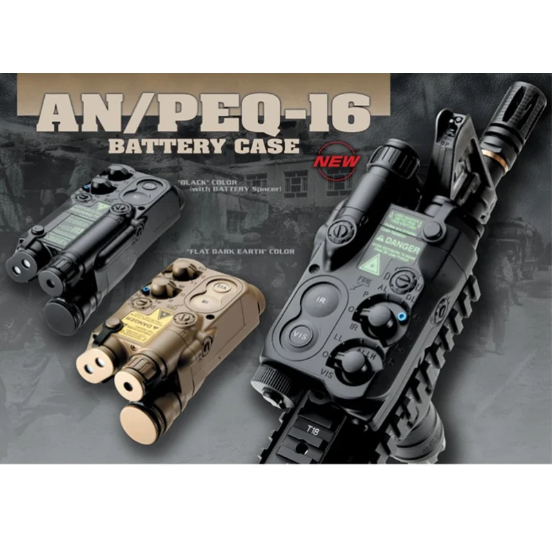 

Tactical AN/PEQ-16 Battery Case Box Dummy PEQ 16 Airsoft AEG Battery Case Holder Paintball Hunting Accessories