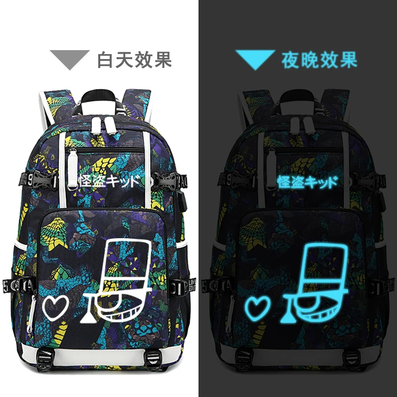 Детектива Конан аниме Bookbag холщовые школьные сумки для девочек подростков