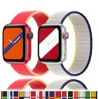 Ремешок нейлоновый для Apple watch band 44 мм 40 мм, браслет для iwatch band 42 мм 38 мм, браслет для смарт-часов correa Apple watch 6 se 5 4 3 2