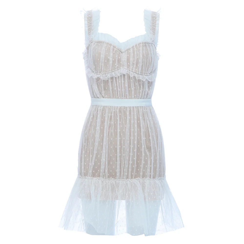 Кружевное женское платье Бандажное сексуальное модное элегантное Новинка лета