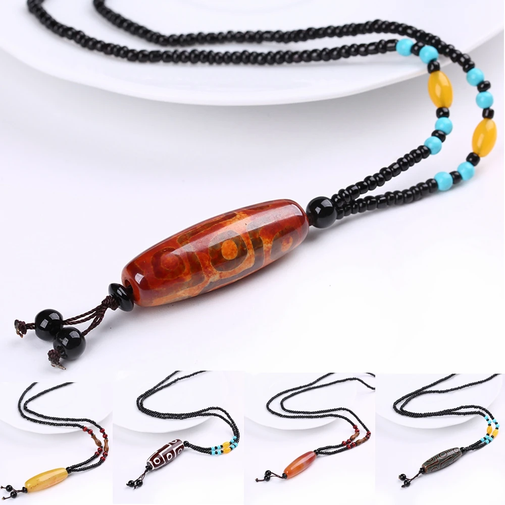 Женское и мужское ожерелье с подвеской из натурального Тибета | Украшения