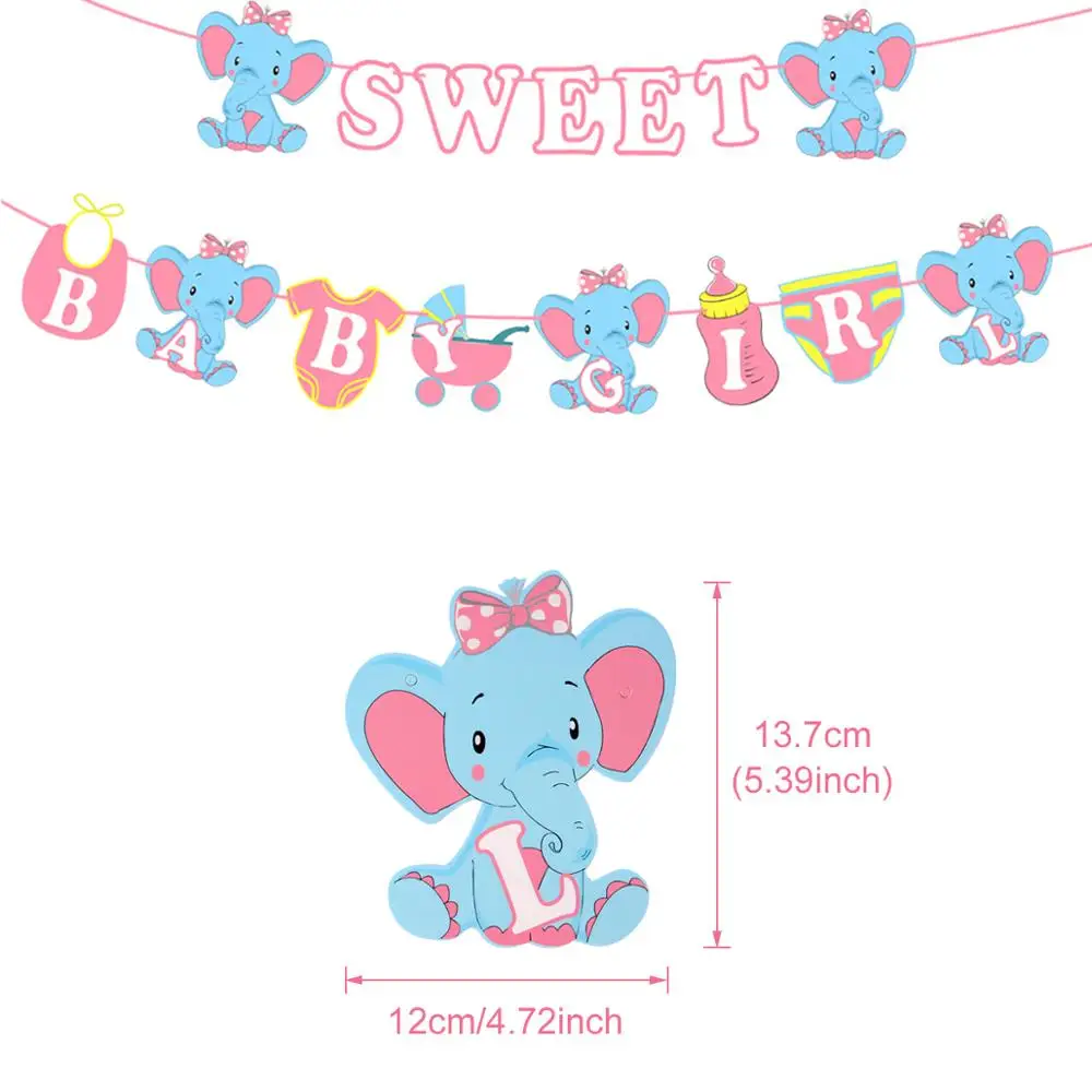 FENGRISE Слон шар Baby Shower декор для мальчиков и девочек баннер Пол раскрыть вечерние