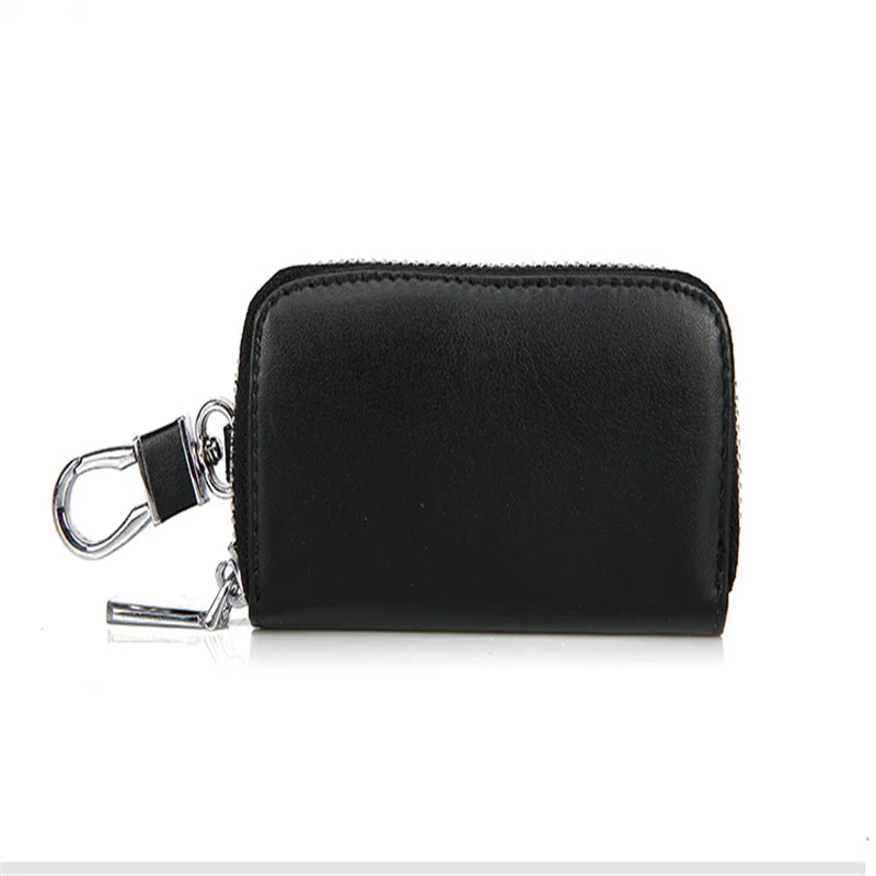 

1PC Car Key Bag Portable Leather Men Women Keys Case Simple Solid Color Storage Packet for Automobile Organizer Accessories