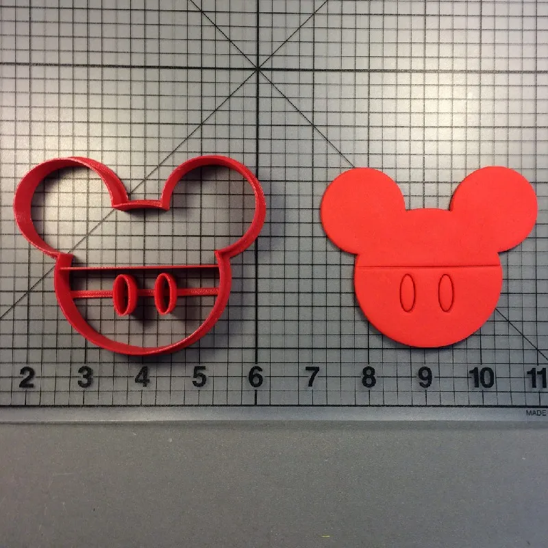 3D печатных пла-пластиковым классический Мышь брюки левый правый ботинок fondant