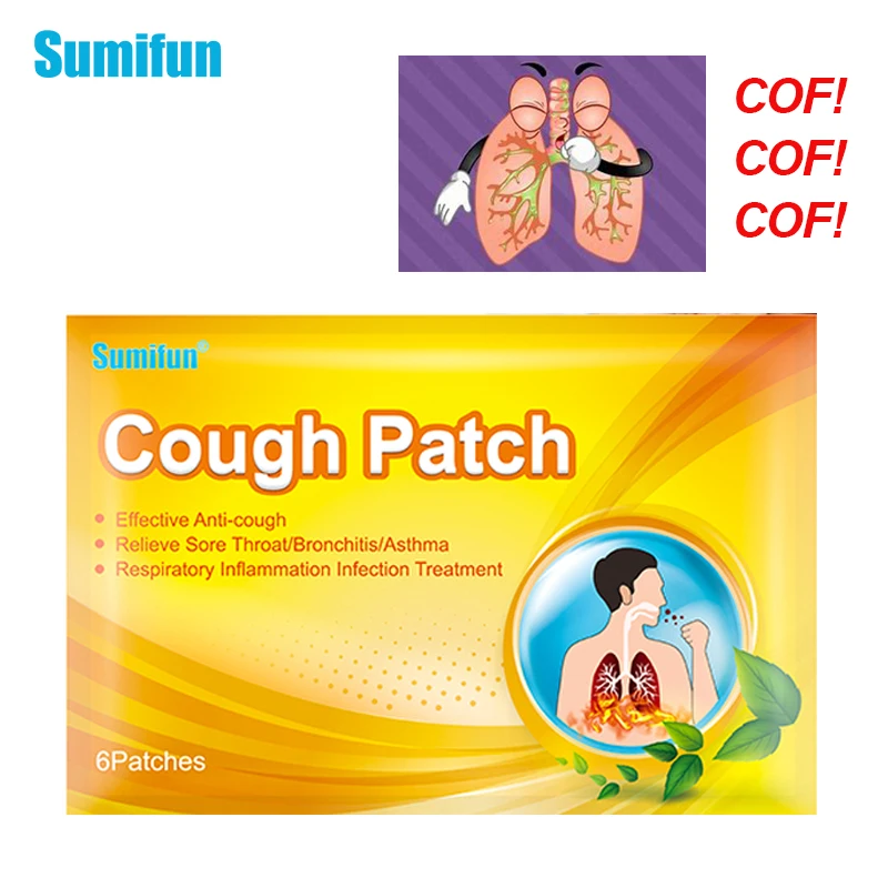 

Пластырь от кашля для взрослых, 48 шт./8 пакетов