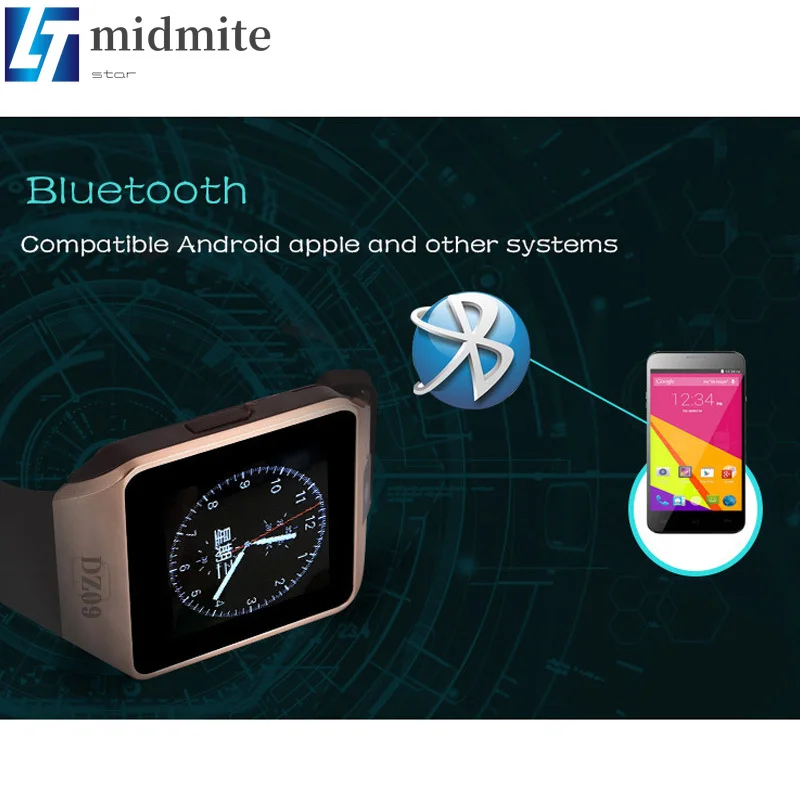 Bluetooth Смарт часы DZ09 Smartwatch Relogio фитнес поддержка средства для отслеживания камеры