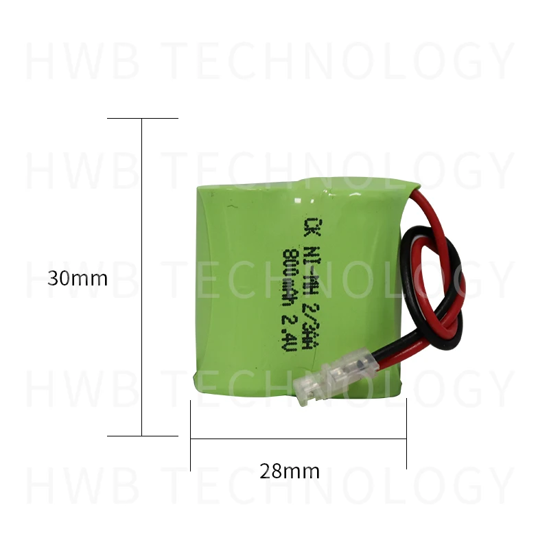 Оригинальный новый перезаряжаемый Ni-MH аккумулятор 2 шт./лот 2/3AA 4 в 800 мАч с