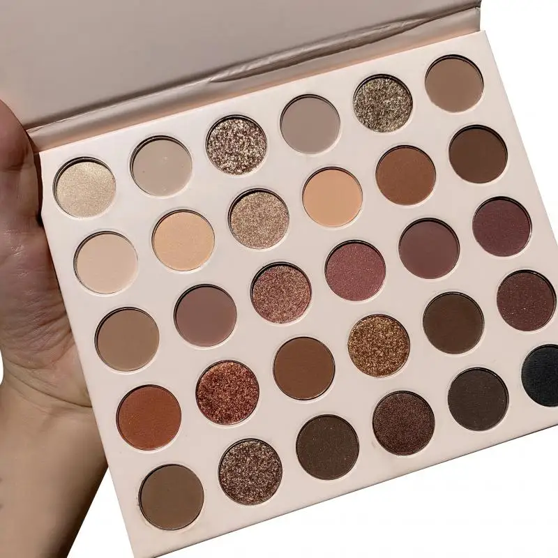 Пюре картофельные тени для век Pro матовые Палитра мерцающие прессы блеск Тени