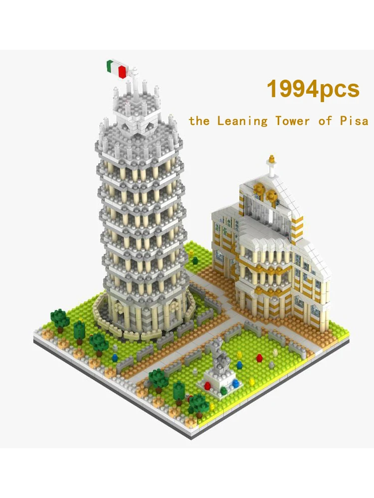 Микро кирпичи мини архитектурные блоки всемирно известные наборы для