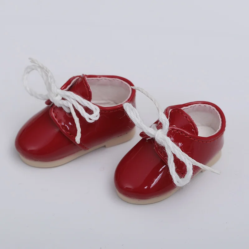 Туфли BJD из 1/6 кожи цвета: белый черный красный хаки для кукол YOSD длина WX6-33 4 6 см