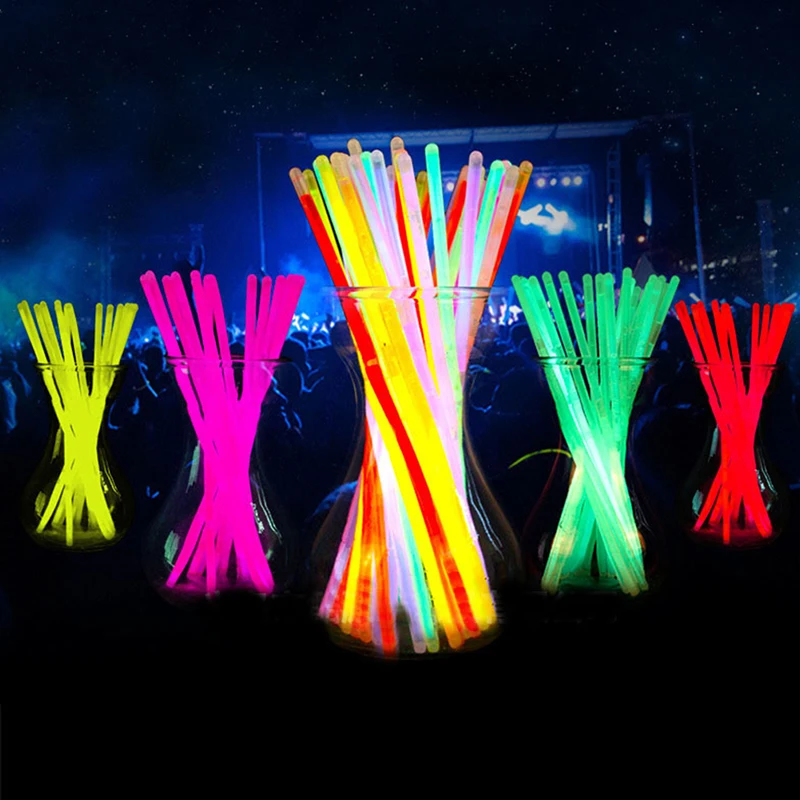 

100Pcs Party Fluorescence Light Glow In The Dark Sticks Party Decoration