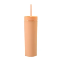 bright color reusable straw cup glitter cup coffee juices straw mug personalized plastic bottom outdoor portable cup