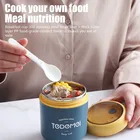 Мини-термос для еды, Ланч-бокс, контейнер для еды с ложкой, Вакуумная чашка из нержавеющей стали, чашка для супа, детский Ланч-бокс для школы