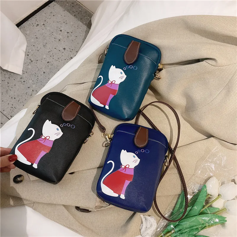 Women's branded bags purses leather Shoulder black boho mini luxury brand fake designer handbags fashion cute vintage crossbody | Багаж и