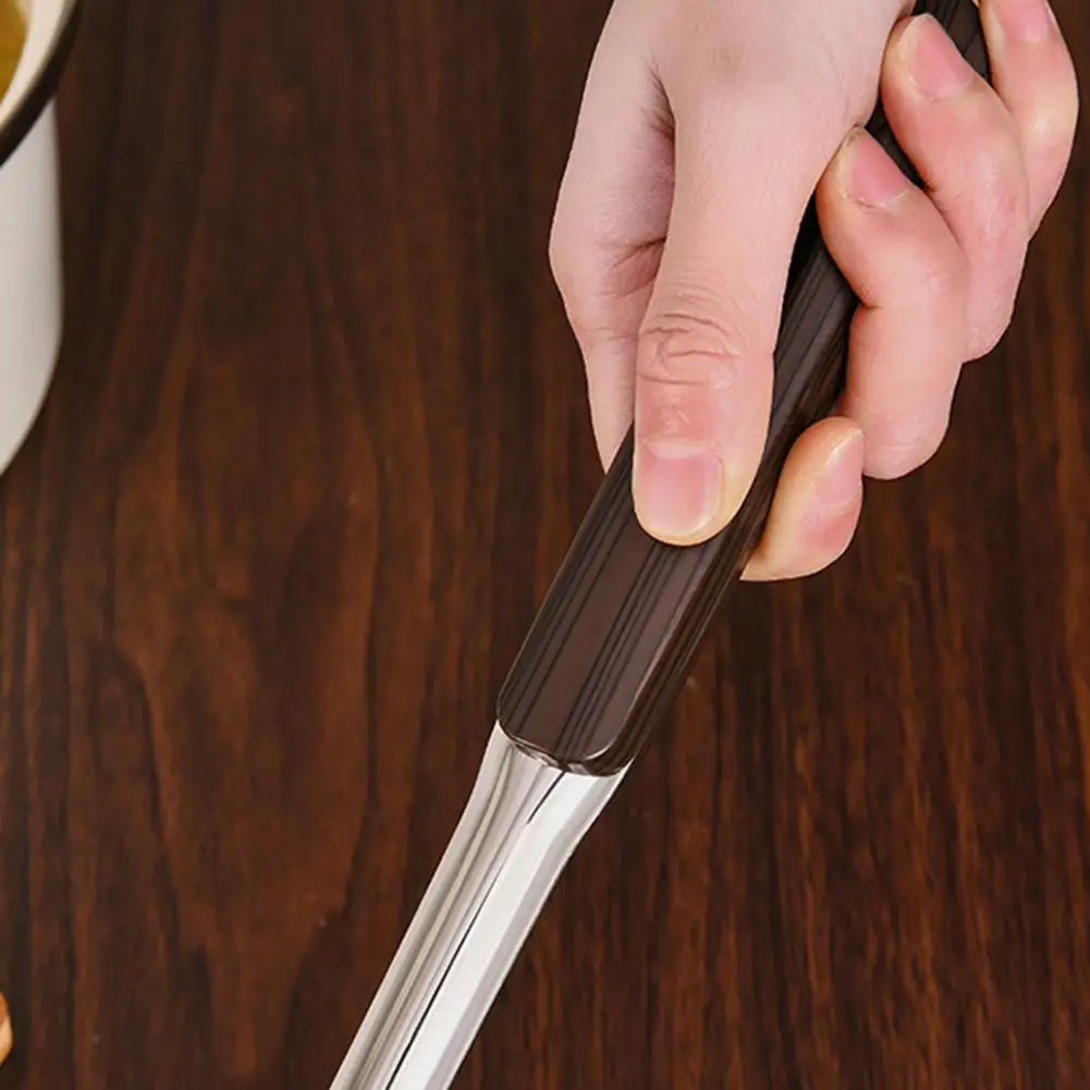 

Grease Scoop Household Quick Separation Stainless Steel Wooden Handle Oil Filter Spoon for Home