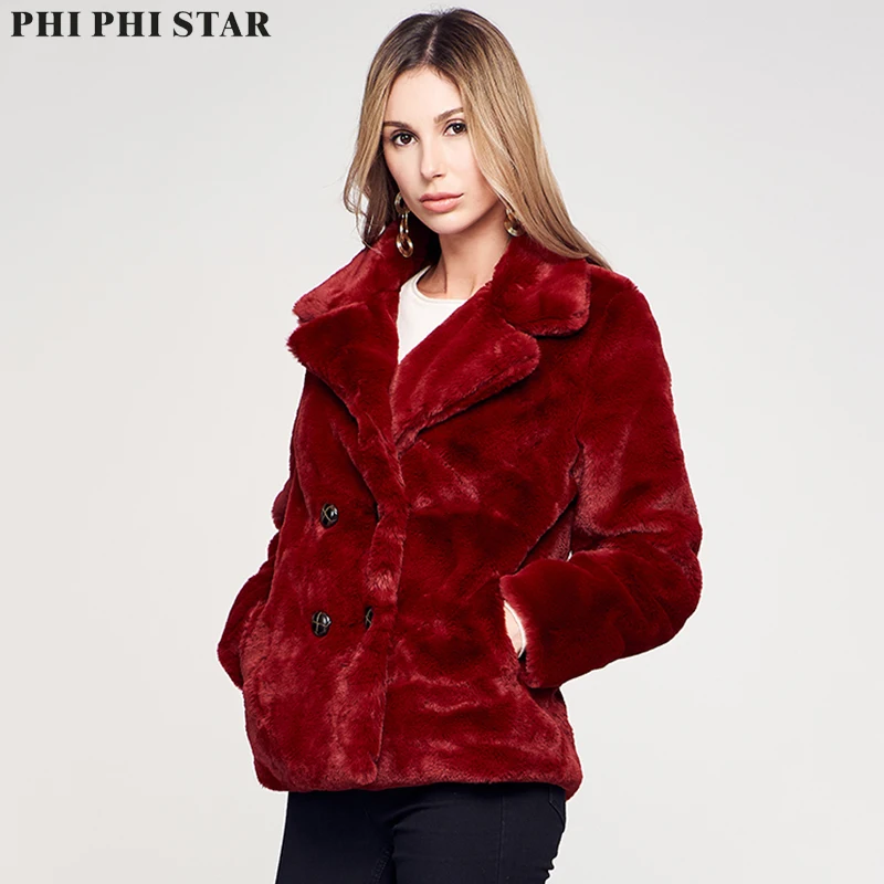 Phi Star бренд удобный Джокер лацкан простой кардиган для женщин искусственный мех