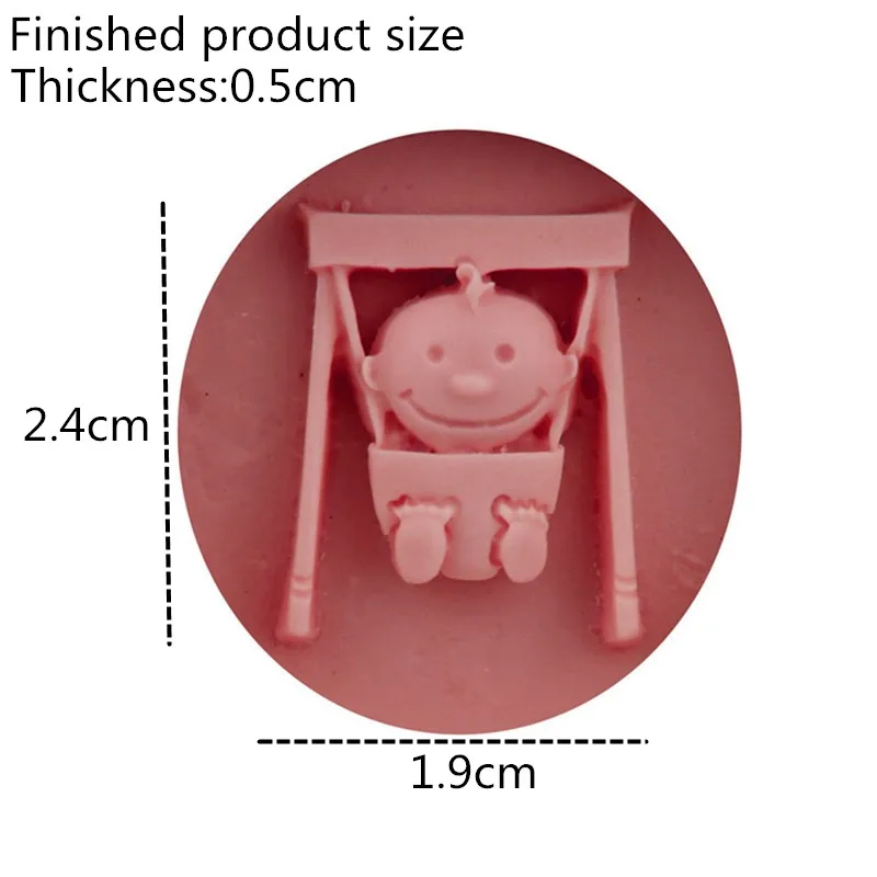 Силиконовая детская форма в форме качели для украшения шоколадного торта