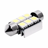 decode 36mm dual tip 5050 6smd led roof lamp license plate reading double pointed 6 lights led lights for car car light interior