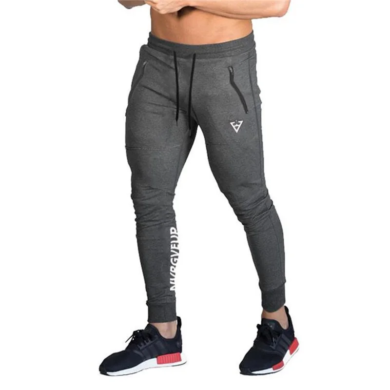 

Джоггеры, спортивные брюки, мужские повседневные брюки, облегающие брюки для бодибилдинга, мужские спортивные тренировочные хлопковые тре...