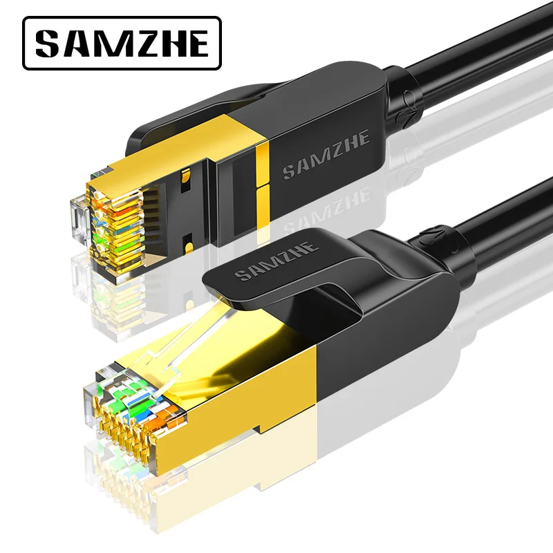 SAMZHE Cat7 FTP Ethernet коммутационный кабель CAT7 LAN стандартный RJ45 для компьютерного