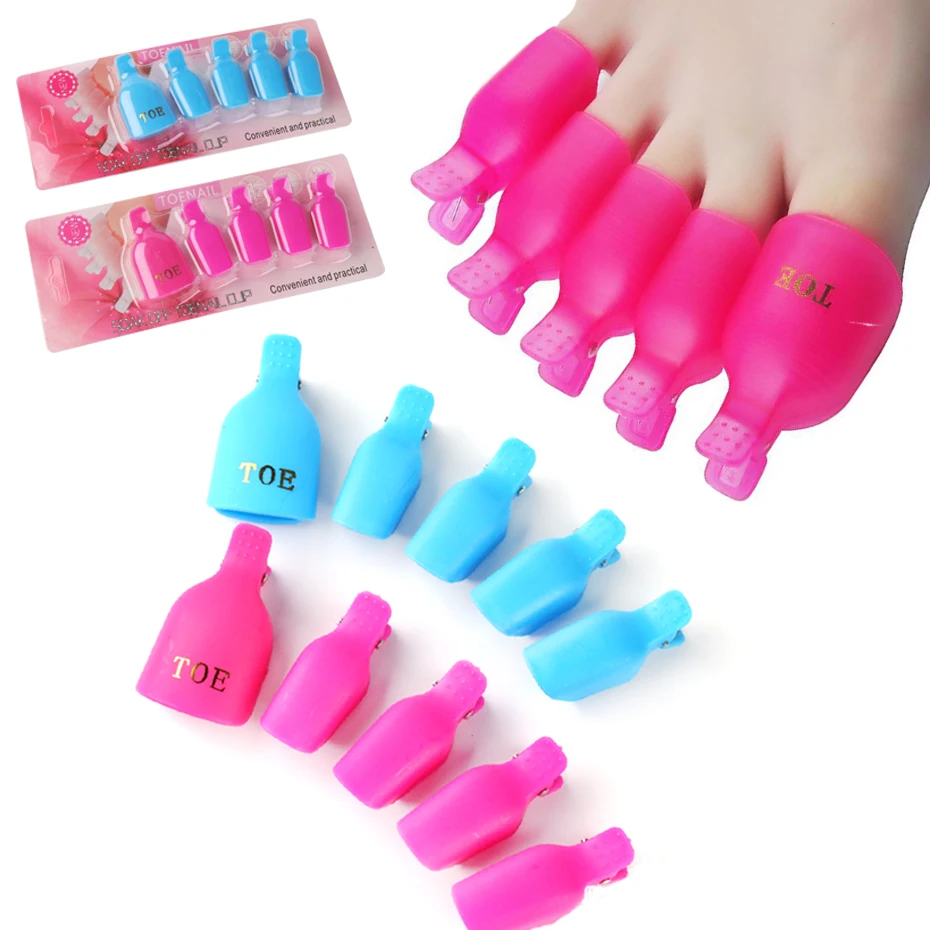 5 шт. пластиковые зажимы для маникюра и педикюра|Жидкость снятия лака| |