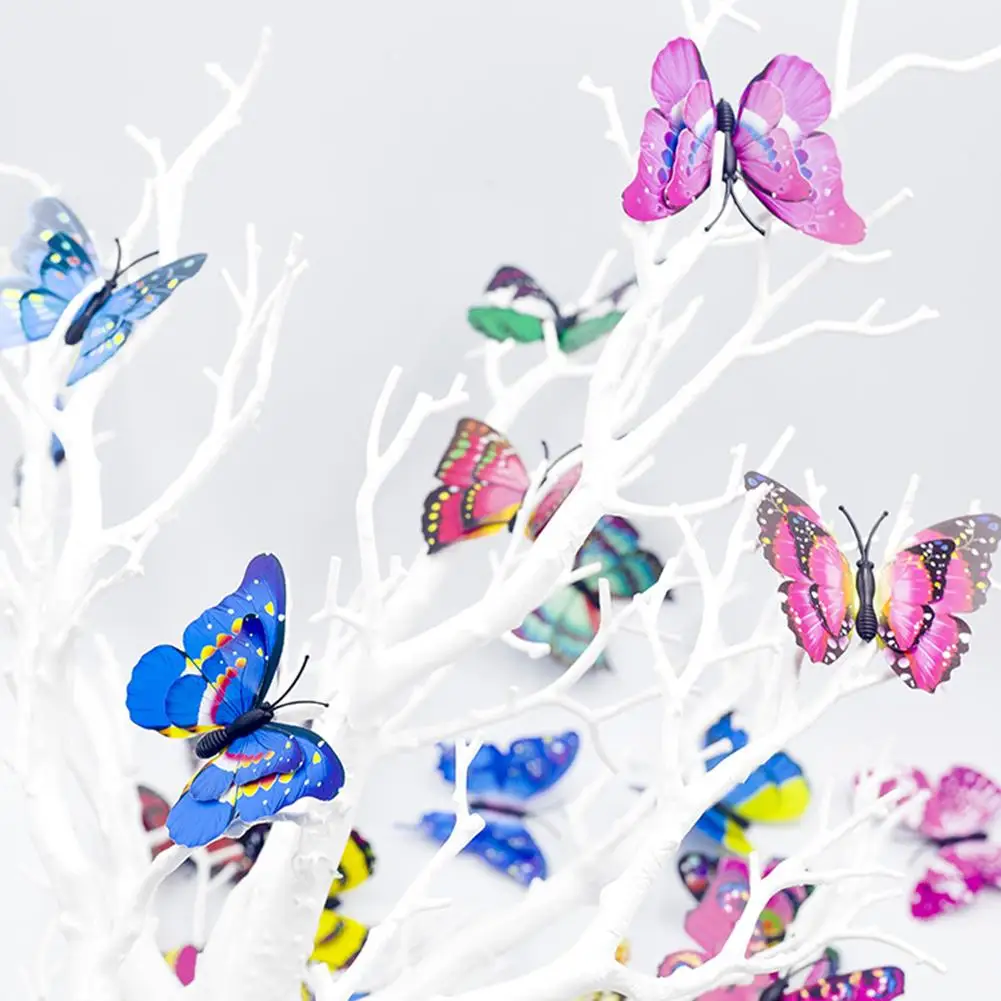 6 шт. 5 цветов ПВХ разворачивающееся моделирование Красочные бабочки орнамент