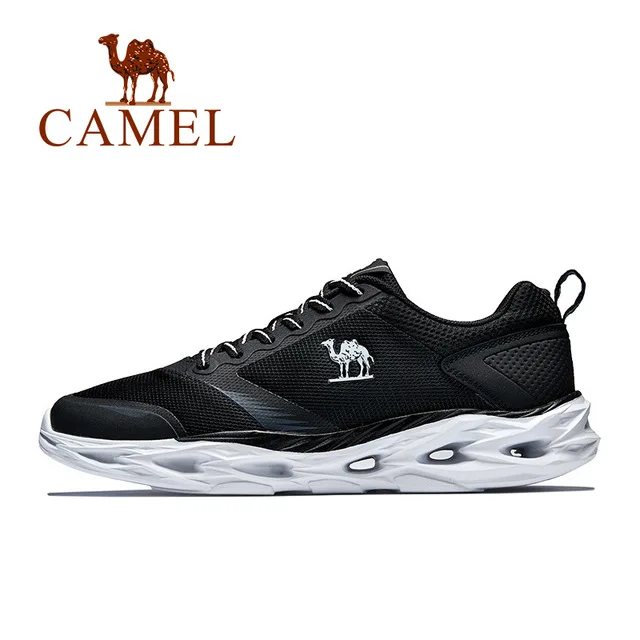 CAMEL/мужские и женские кроссовки для бега, легкие, Max, спортивные, зимние, амортизирующие, дышащие, для улицы, противоскользящие - Цвет: 618Black Female