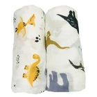 Одеяло детское из 100% бамбукового волокна, с динозавром