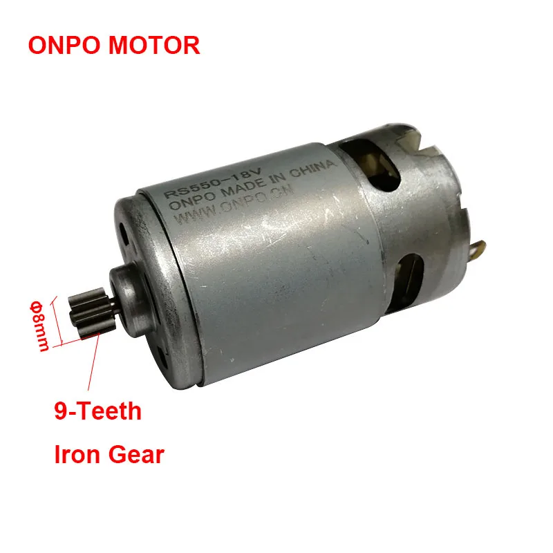 RS550 Мотор 9 12 Зубцов DC 9,6В 10,8В 12В 14,4В 16,8В 18В 21,6В 3,17мм Вал Для Беспроводного Зарядного Дрели и Отвертки Аксессуары.