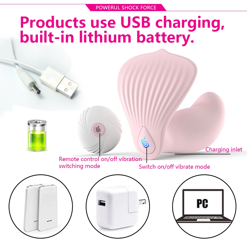 Портативный фаллоимитатор Вибратор для взрослых Стимулятор точки G клитора 10